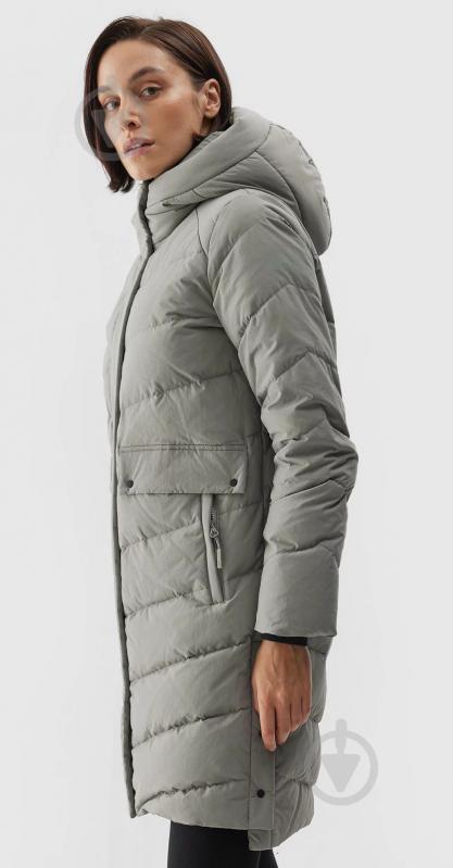 Пальто 4F DOWN JACKET F437 4FRAW23TDJAF437-44S р.L зеленая - фото 3