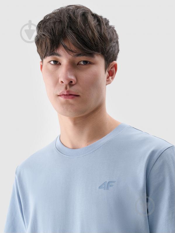 Футболка 4F TSHIRT M2074 4FWSS25TTSHM2074-34S р.2XL блакитний - фото 4