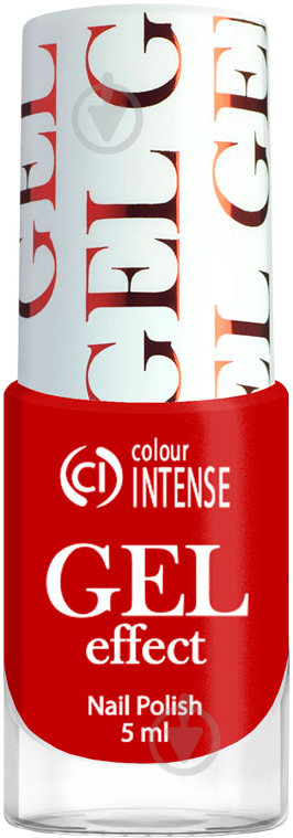 Лак для ногтей Colour Intense Gel Effect 65 025 Красно-морковный 5 мл - фото 1