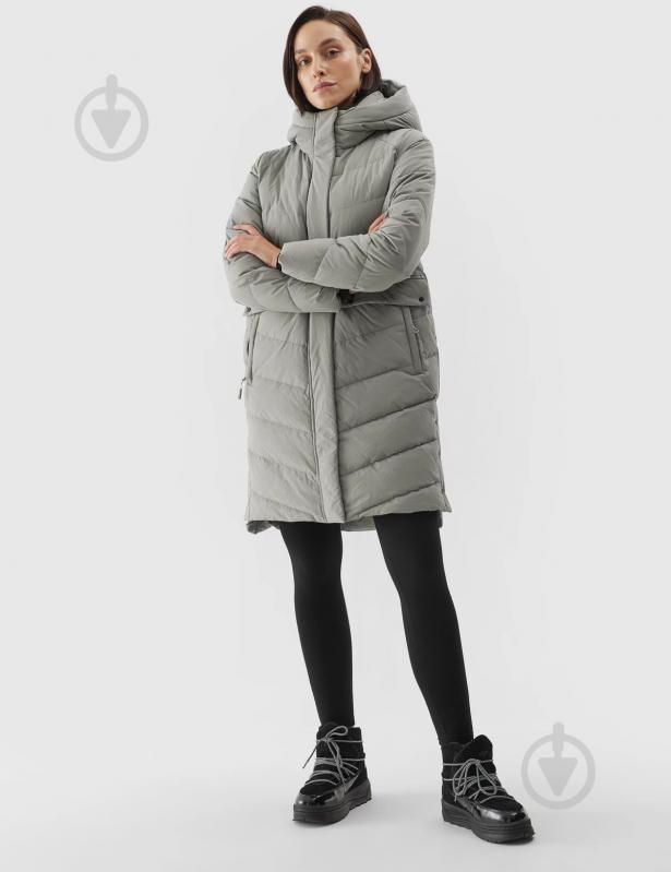 Пальто 4F DOWN JACKET F437 4FRAW23TDJAF437-44S р.XS зелена - фото 1