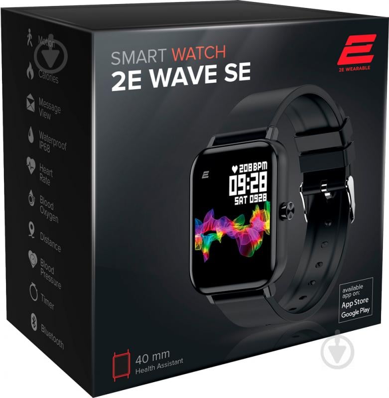 Смарт-часы 2E Wave SE 40 мм black (2E-CWW10BK) - фото 3