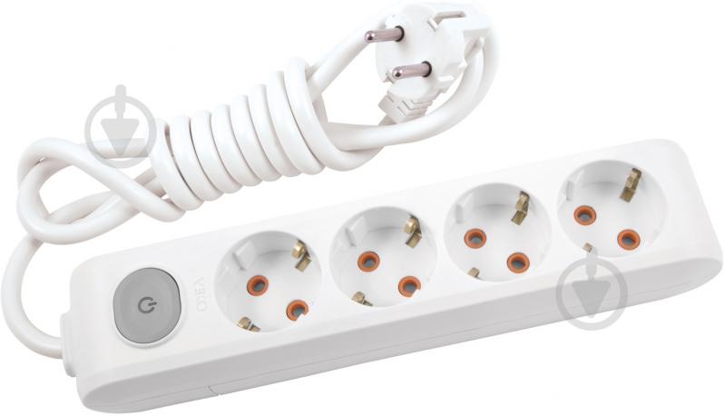 Удлинитель с выключателем Viko MultiLet с заземлением 4 гн. белый 3 м - фото 1 Удлинитель с выключателем Viko MultiLet с заземлением 4 гн. белый 3 м - фото 1