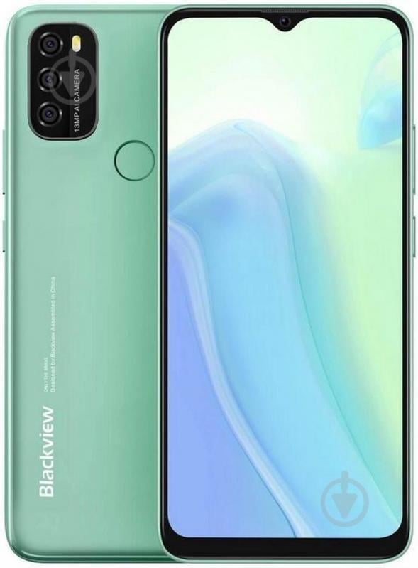 Смартфон Blackview A70 3/32GB mint green (6931548307037) - фото 1