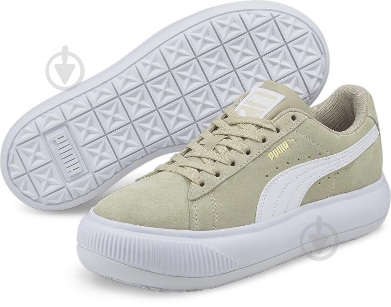 Кросівки жіночі демісезонні Puma Suede Mayu 38068616 р.39 бежеві - фото 6