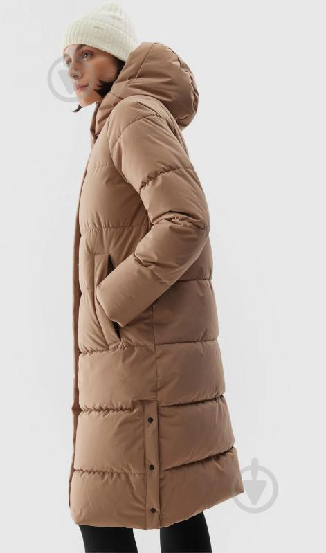 Пальто жіноча зимова 4F DOWN JACKET F330 4FRAW23TDJAF330-83S р.M бежева - фото 2