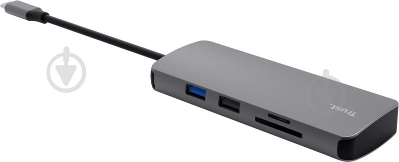 Адаптер Trust Dalyx 8in1 USB-C> 1xUSB-А 3.2/USB-A 2.0/2xUSB-С/HDMI/Ehernet/SD/microSD (25672_TRUST) - фото 3