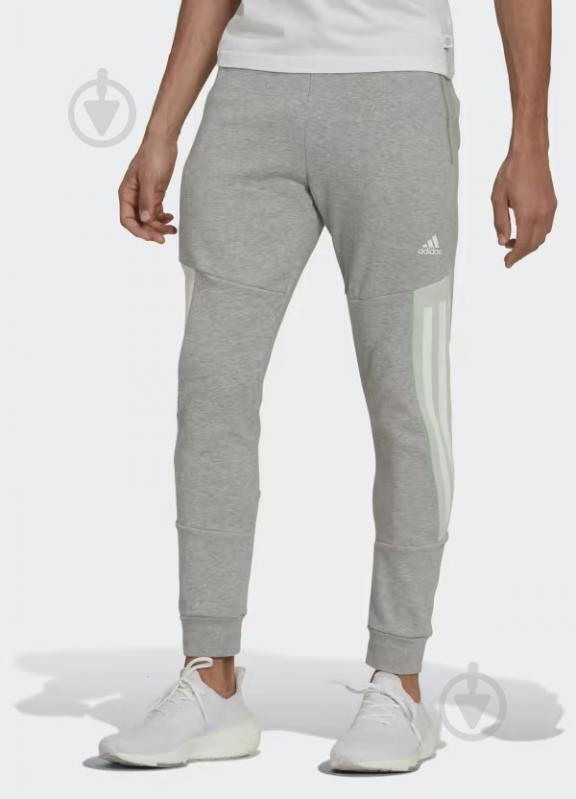 Брюки Adidas HK4557 р. M серый - фото 1 Брюки Adidas HK4557 р. M серый - фото 1