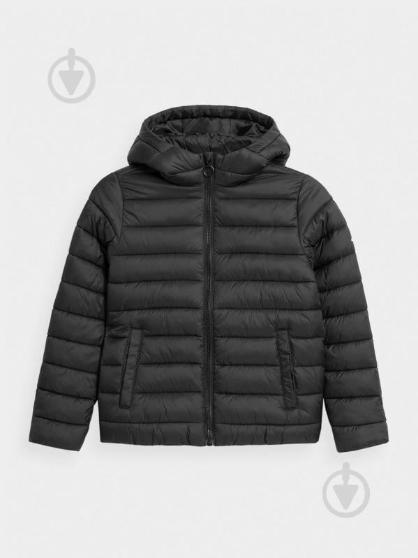 Куртка для дівчаток 4F DOWN JACKET 4FJAW22TDJAF107-20S чорна - фото 1