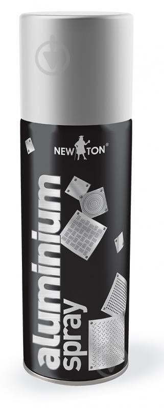 Эмаль аэрозольная New Ton Aluminium spray алюминий глянец 400 мл - фото 1