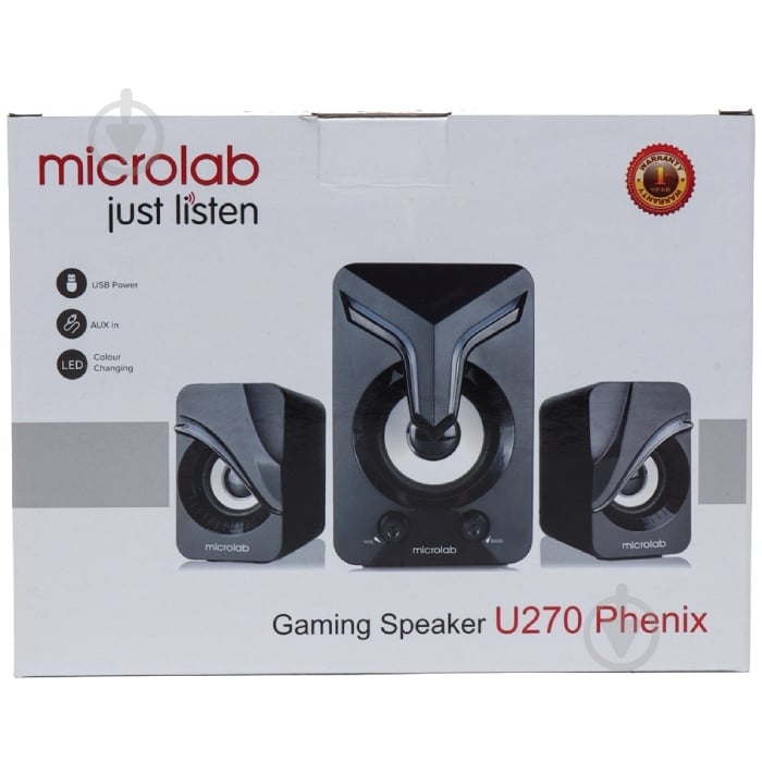 Акустична система Microlab U-270 2.1 black - фото 4