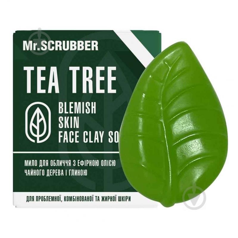 Мило Mr.SCRUBBER з олією чайного дерева Blemish Skin Face Clay Soap Tea 130 г 1 шт./уп. - фото 1