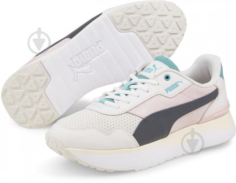 Кроссовки женские демисезонные Puma R78 Voyage Premium 38271810 р.37 бежево-черные - фото 6