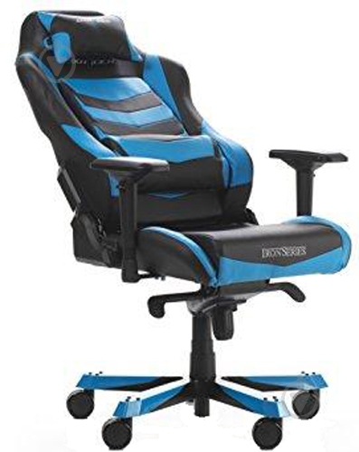 Кресло DXRacer IRON OH/IS166/NB черный/голубой - фото 7