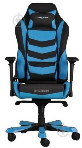 Кресло DXRacer IRON OH/IS166/NB черный/голубой - фото 2