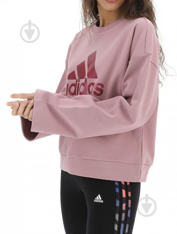 Свитшот Adidas HB1471 р.S розовый - фото 2
