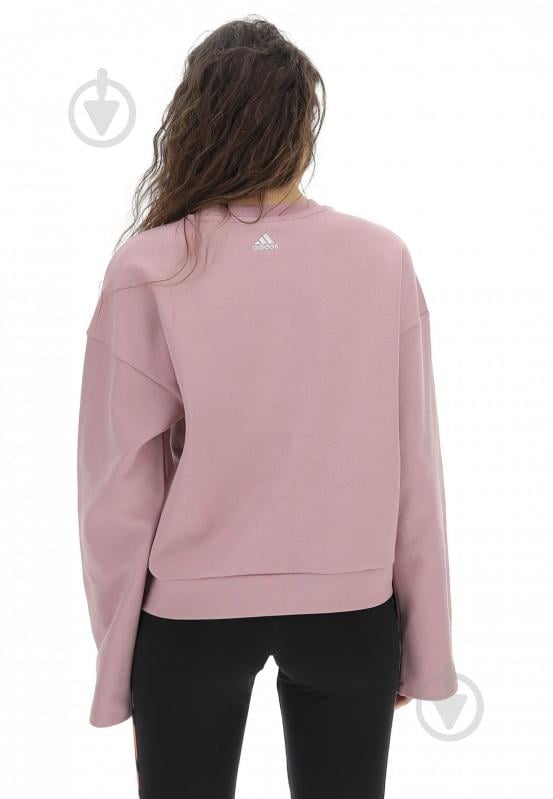 Свитшот Adidas HB1471 р.S розовый - фото 3