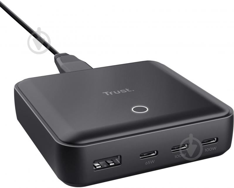 Мережевий зарядний пристрій Trust Maxo 100 Вт 3xUSB-C/USB-A (25242_TRUST) - фото 1
