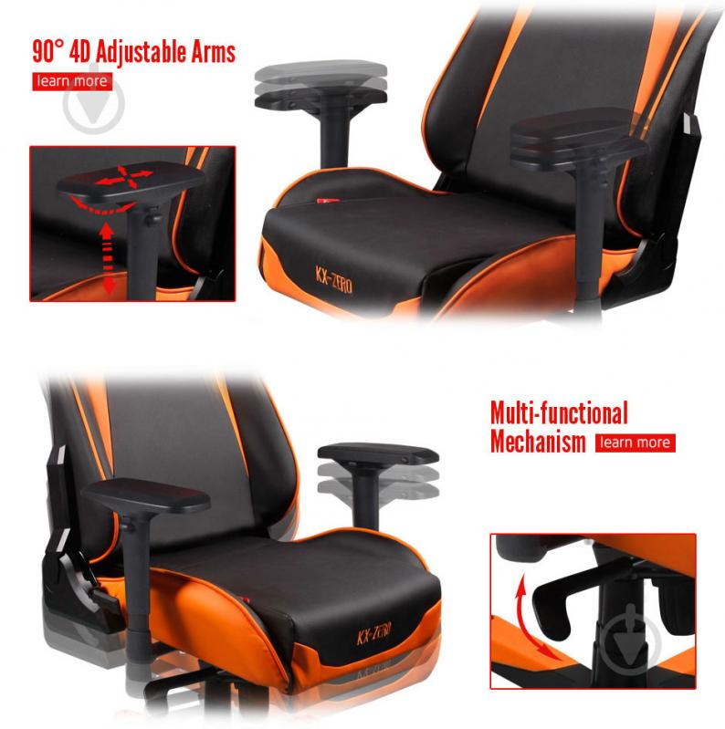 Кресло DXRacer KING OH/KS00/NO черный/оранжевый - фото 6