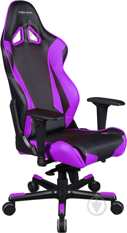 Крісло DXRacer RACING OH/RE0/NV чорний/фіолетовий - фото 1