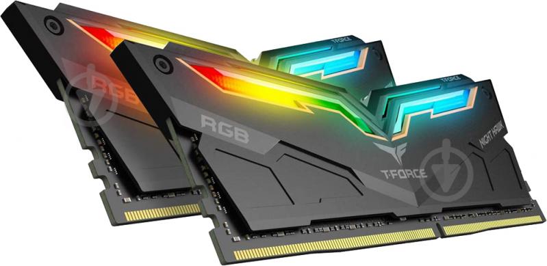 Оперативна пам'ять Team DDR4 SDRAM 32 GB (2x16GB) 3200 MHz (TF1D432G3200HC16CDC01) T-Force Night Hawk RGB Black - фото 2