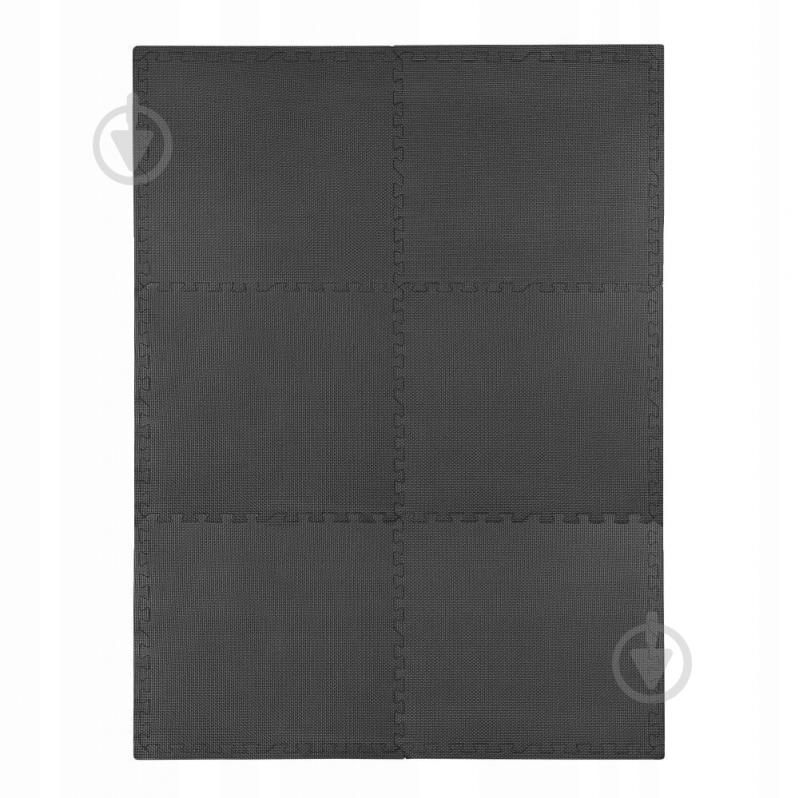 Мат гимнастический 4fizjo 180x120x1 cм пазл (ласточкин хвост) Mat Puzzle EVA 4FJ0387 Black - фото 2