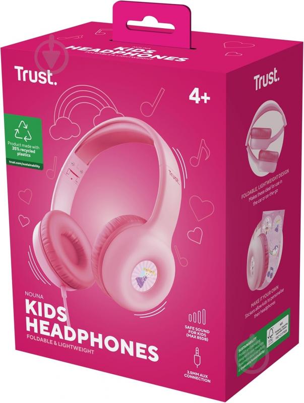 Навушники Trust Nouna Kids Headphones Mic pink (25277_TRUST) - фото 14