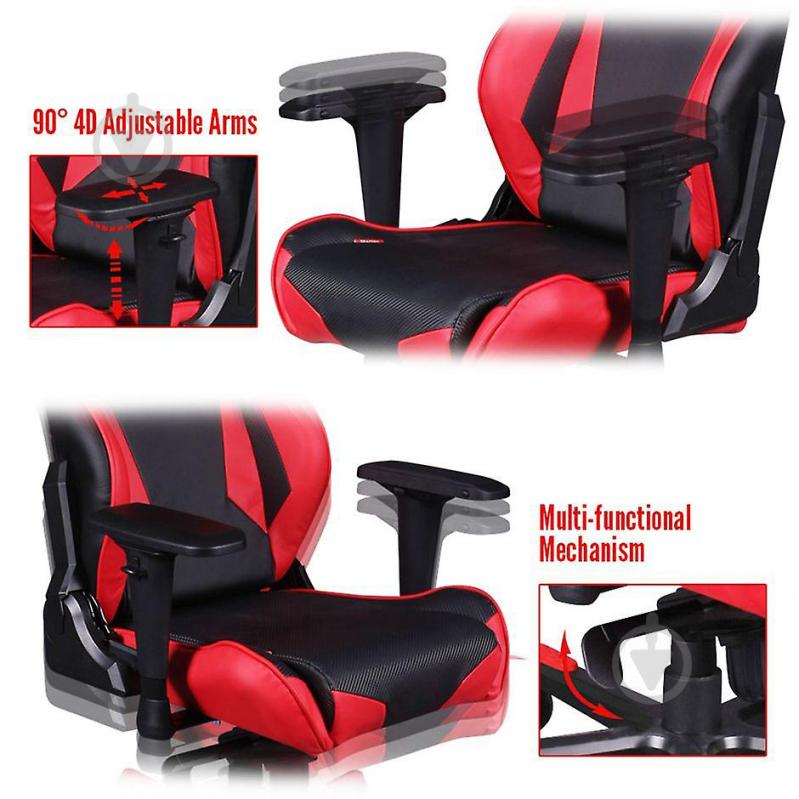 Кресло DXRacer RACING OH/RV001/NR черный/красный - фото 7