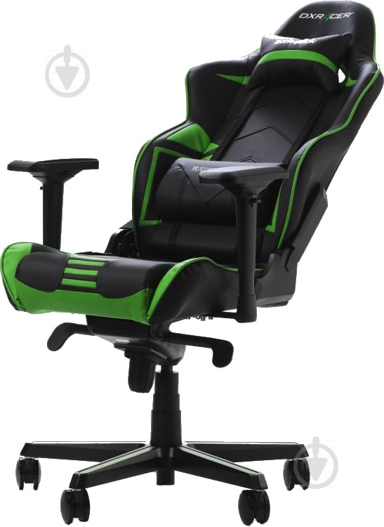 Кресло DXRacer RACING OH/RV131/NE черный/зеленый - фото 6