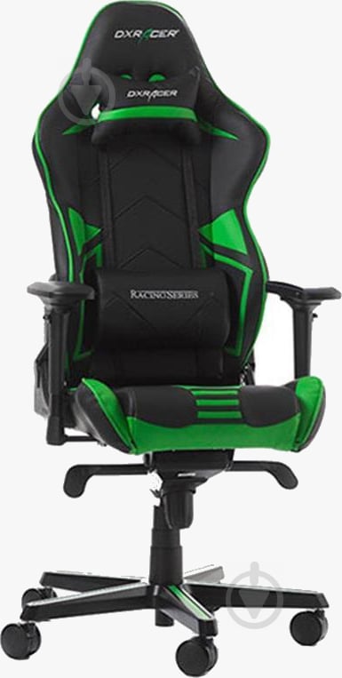 Кресло DXRacer RACING OH/RV131/NE черный/зеленый - фото 1