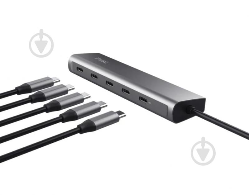 USB-хаб Trust Halyx USB-C > 5xUSB-C (25136_TRUST) - фото 4 USB-хаб Trust Halyx USB-C > 5xUSB-C (25136_TRUST) - фото 4