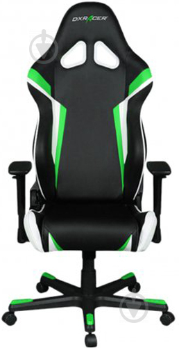 Крісло DXRacer RACING OH/RZ288/NEW чорний/зелений/білий - фото 2