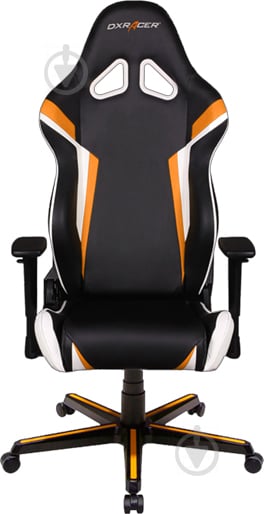 Крісло DXRacer RACING OH/RZ288/NOW чорний/помаранчевий/білий - фото 2