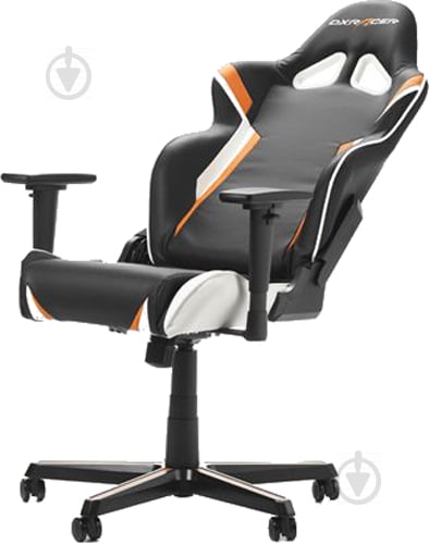 Крісло DXRacer RACING OH/RZ288/NOW чорний/помаранчевий/білий - фото 4