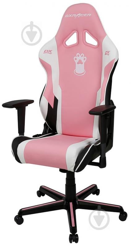 Кресло DXRacer RACING OH/RZ95/PWN розовый/белый/черный - фото 1