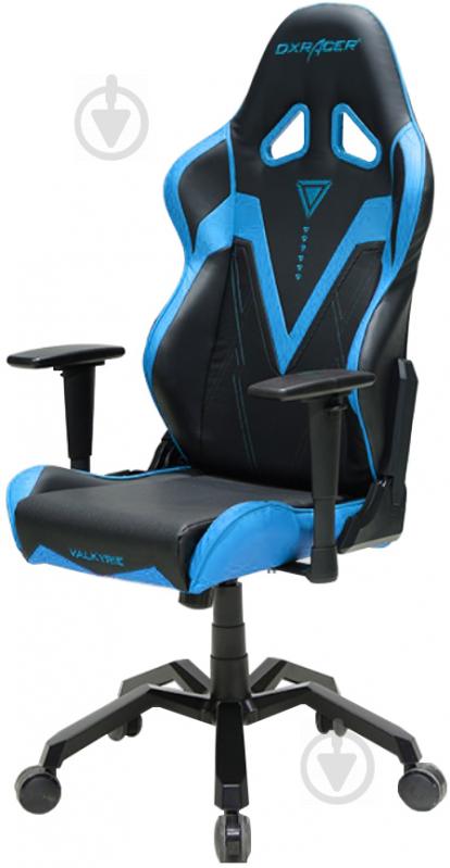 Крісло DXRacer VALKYRIE OH/VB03/NB чорний/блакитний - фото 1