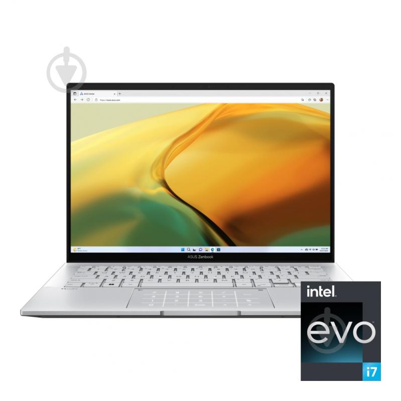 Ноутбук Asus Zenbook UX3402VA-KM066WS 14" (90NB10G6-M00360) foggy silver - фото 1