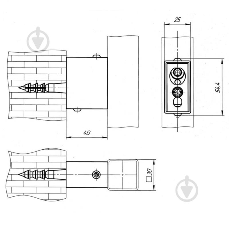 Модуль прихованого підключення Evro-Termo (профіль) білий матовий - фото 4