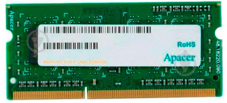 Оперативна пам'ять Apacer SODIMM DDR3L 4 GB (1x4GB) 1600 MHz (DV.04G2K.HAM) - фото 1