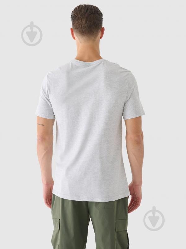 Футболка 4F 4FRSS24TTSHM2078-27M р.2XL сірий - фото 2 Футболка 4F 4FRSS24TTSHM2078-27M р.2XL сірий - фото 2