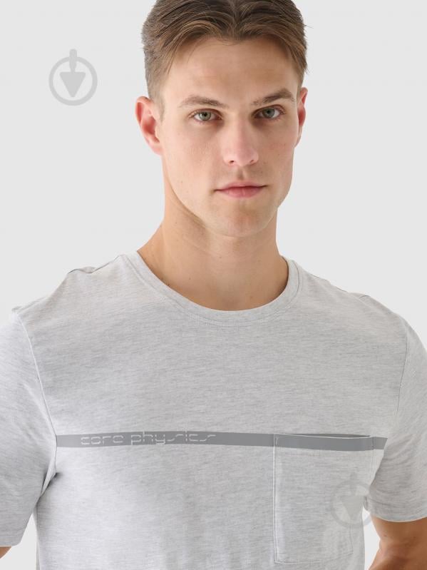 Футболка 4F 4FRSS24TTSHM2078-27M р.2XL сірий - фото 3 Футболка 4F 4FRSS24TTSHM2078-27M р.2XL сірий - фото 3