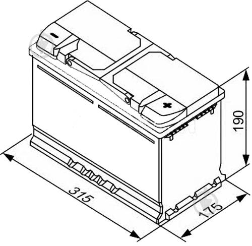 Аккумулятор автомобильный Bosch S5 011 85А 12 B «+» справа - фото 3