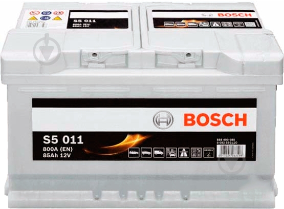 Аккумулятор автомобильный Bosch S5 011 85А 12 B «+» справа - фото 1