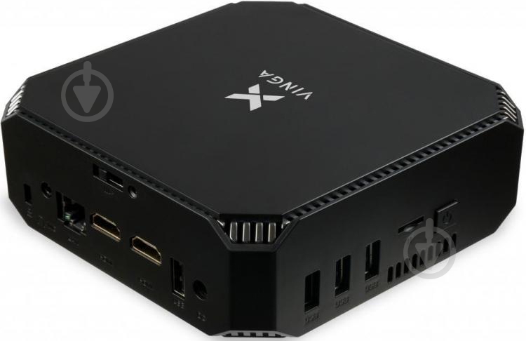 Компьютер Vinga Mini PC V500 (V500J4125.16120WH) black - фото 2