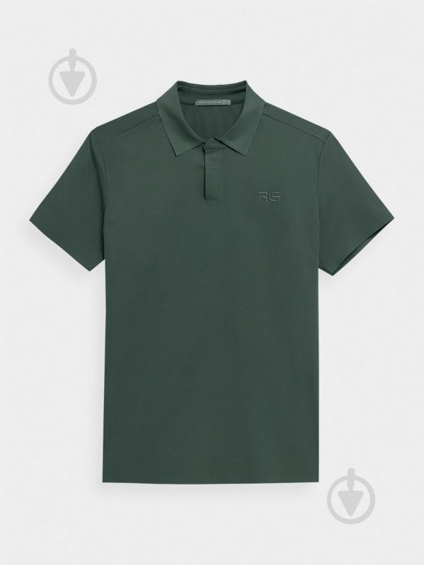 Поло 4F POLO SHIRT M008 RL9SS22TPTSM008-40S р.S зелений - фото 1