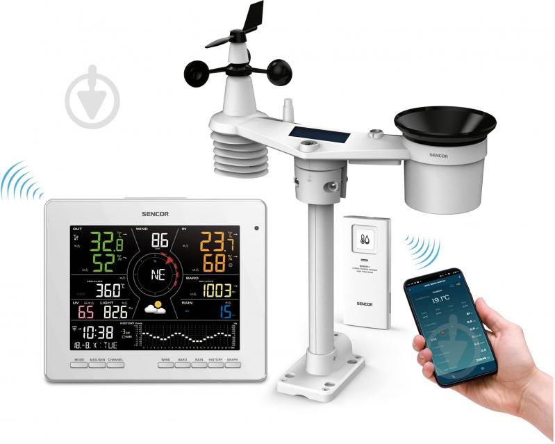 Метеостанция Sencor SWS16600WIFI - фото 15 Метеостанция Sencor SWS16600WIFI - фото 15