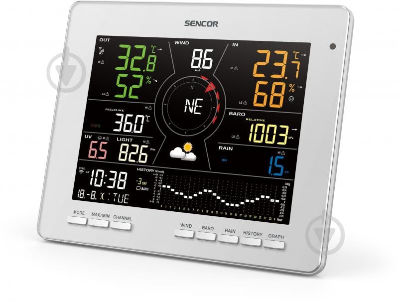 Метеостанция Sencor SWS16600WIFI - фото 7 Метеостанция Sencor SWS16600WIFI - фото 7