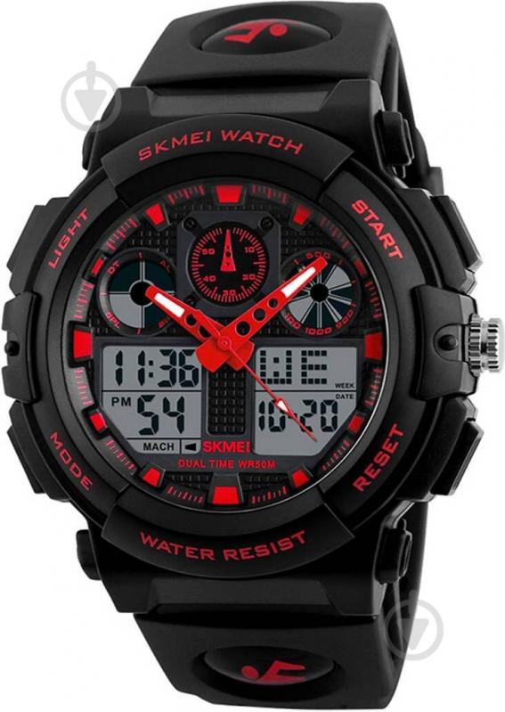 Наручний годинник Skmei 1270 BK-RED BOX (1270BOXBKRD) - фото 1