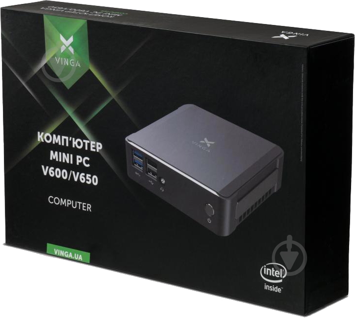 Компьютер Vinga Mini PC V600 (V6008145U.) black - фото 11