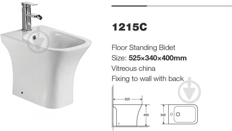 Биде напольное Water House 1215C - фото 3