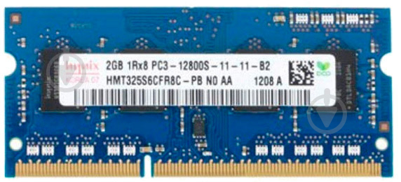 Оперативная память Hynix SODIMM DDR3 2 GB (1x2GB) 1600 MHz (HMT325S6BFR8C-PBN / HMT325S6CFR8) - фото 1